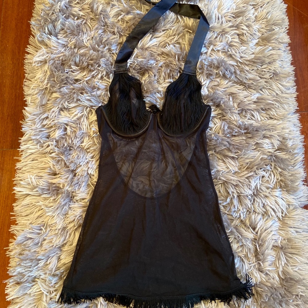 Frederick’s of Hollywood Sexy halter w/ Fringe